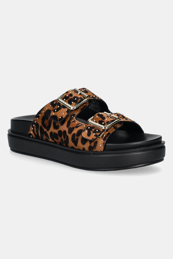 Kožené pantofle Steve Madden Freelance-L semišová kůže hnědá SM11003597.969