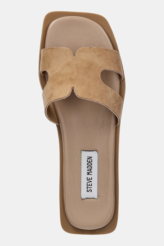 Steve Madden ciabatte slide in pelle Sofia marrone SM11003523.299