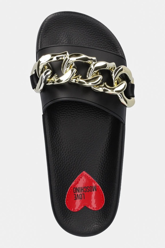 Love Moschino papucs fekete JA28132G1MI16000