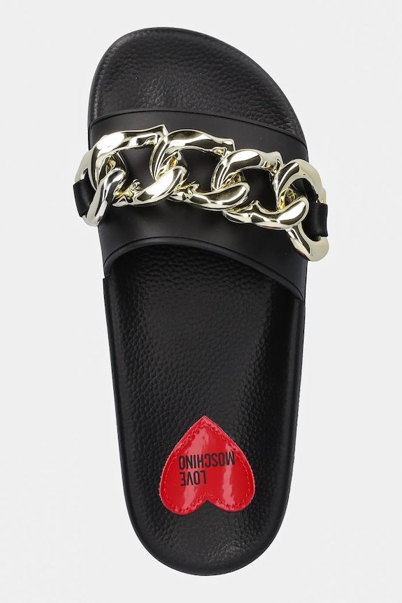 Love Moschino papucs fekete JA28132G1MI16000