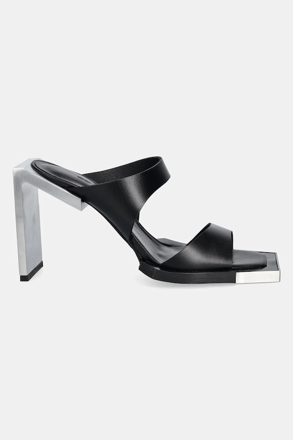 Δερμάτινες παντόφλες Heliot Emil PRESS25.W.17.003.BLK01 μαύρο SS25