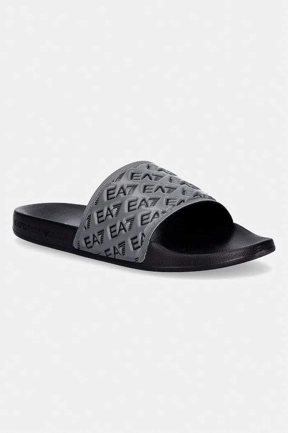 EA7 Emporio Armani papuci femei sintetic gri AF15125.7X000109