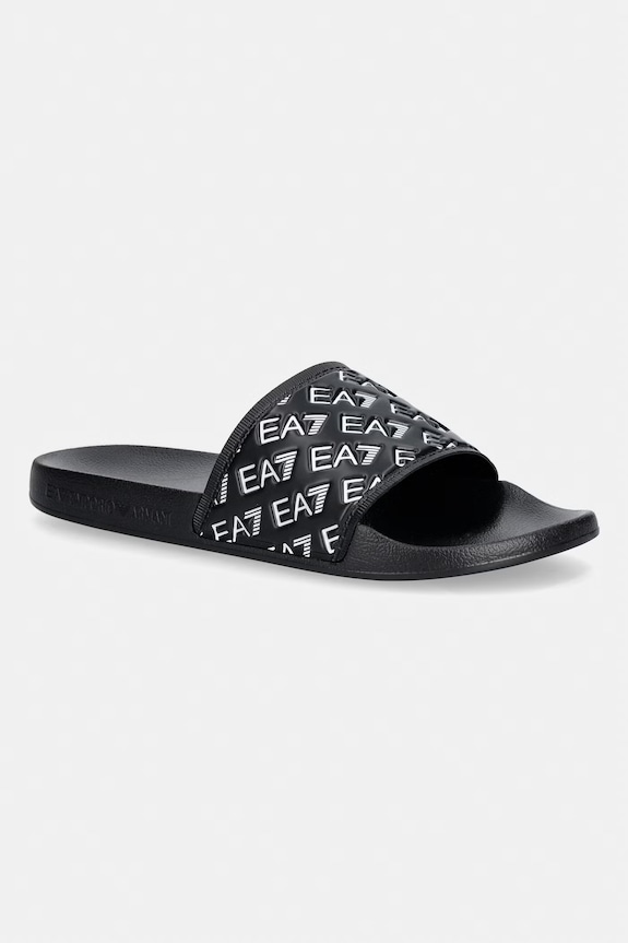 EA7 Emporio Armani papuci femei sintetic negru AF15125.7X000109