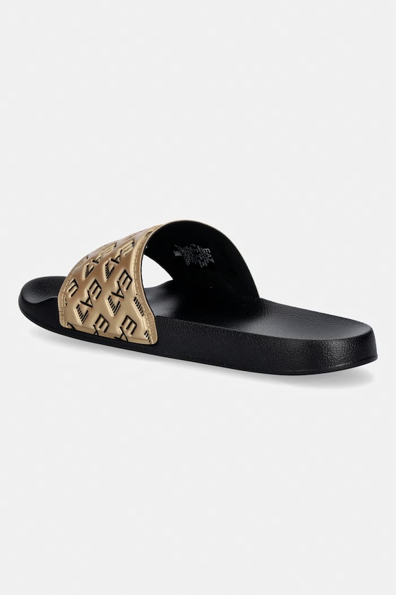 Încălțăminte EA7 Emporio Armani papuci de damă AF15125.7X000109 negru