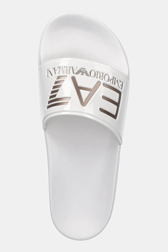 EA7 Emporio Armani ciabatte slide da piscina da donna bianco AF15118.7X000108