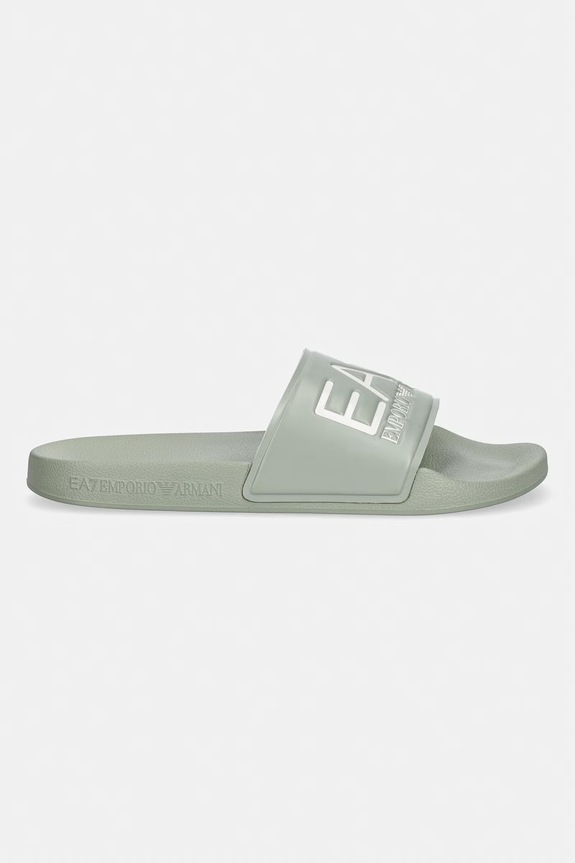 EA7 Emporio Armani papuci damă pentru piscină AF15118.7X000108 verde SS26