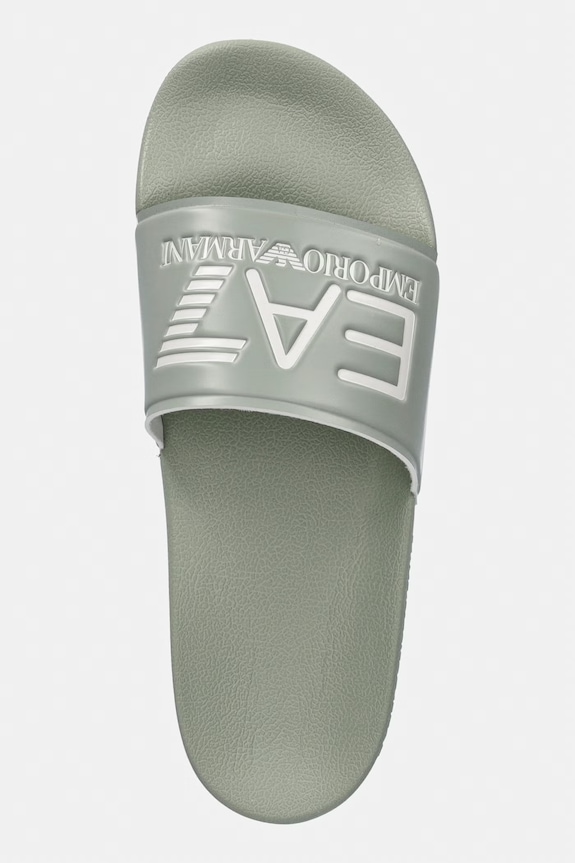 EA7 Emporio Armani papuci damă pentru piscină verde AF15118.7X000108