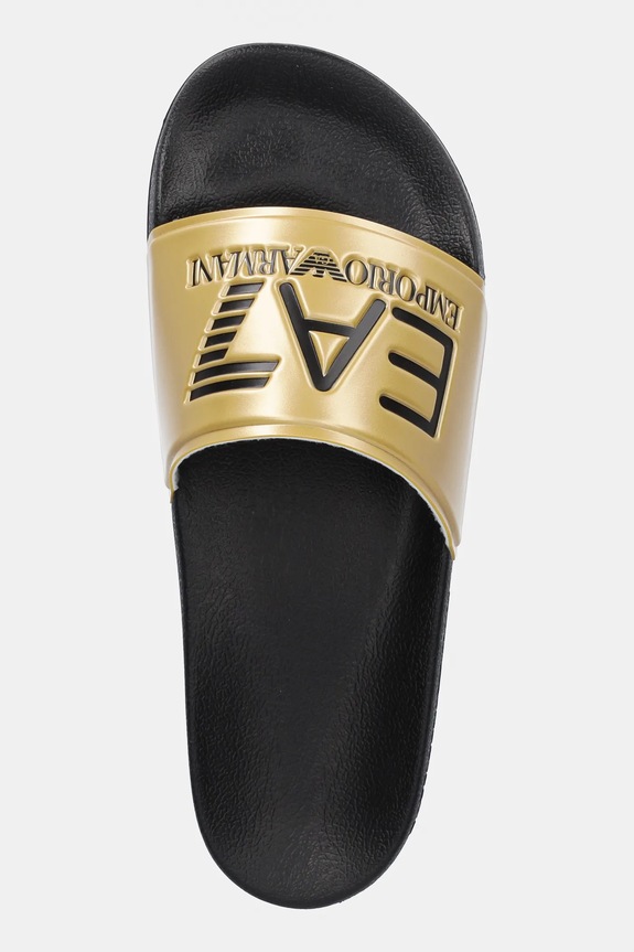 EA7 Emporio Armani papuci pentru piscină de damă galben AF15118.7X000108