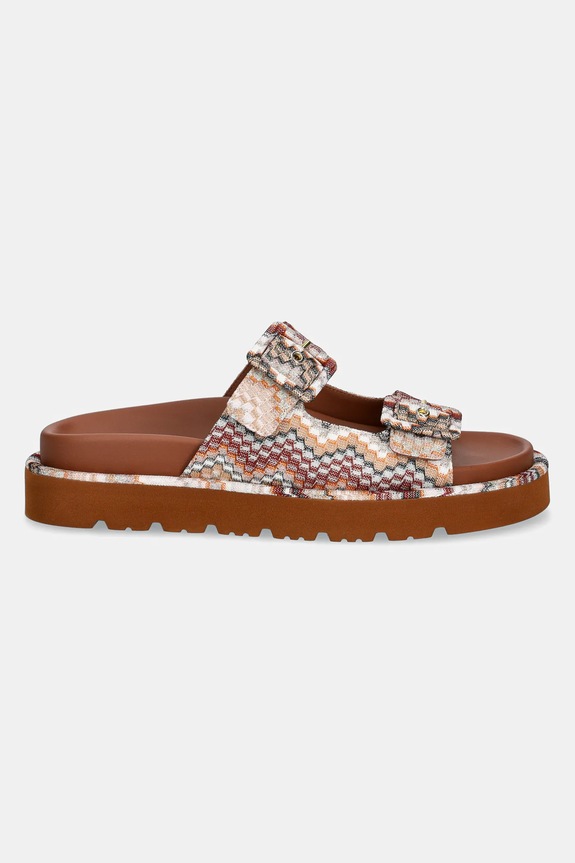 Missoni ciabatte slide Clea MWF111.064 marrone SS25