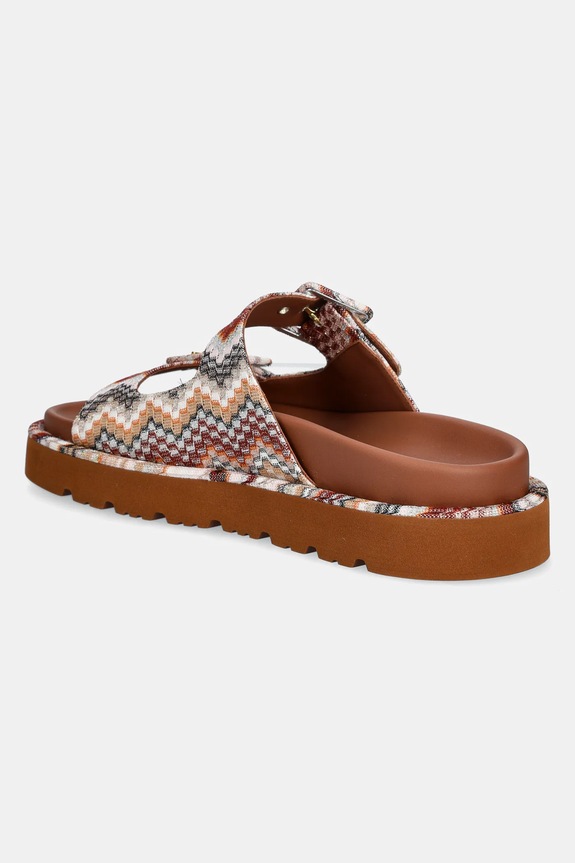 Scarpe Missoni ciabatte slide Clea MWF111.064 marrone