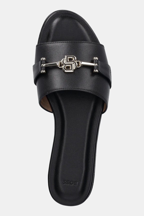 BOSS slapi de piele Emberlyn negru 50542219.001