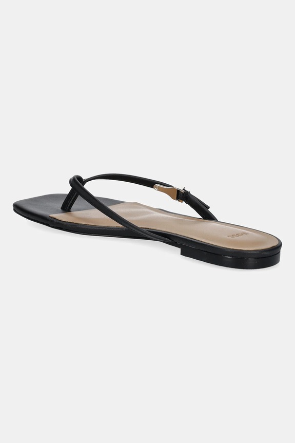 Încălțăminte BOSS papuci de piele Charlize 50542228.001 negru