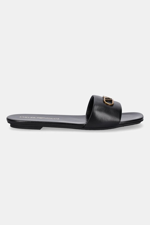 Kožené šľapky Emporio Armani X3P846.XF271.00002 čierna SS25