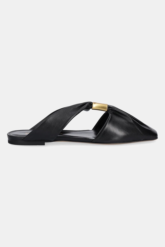 Кожаные шлепанцы Emporio Armani X3R036.XF271.00002 чёрный SS25