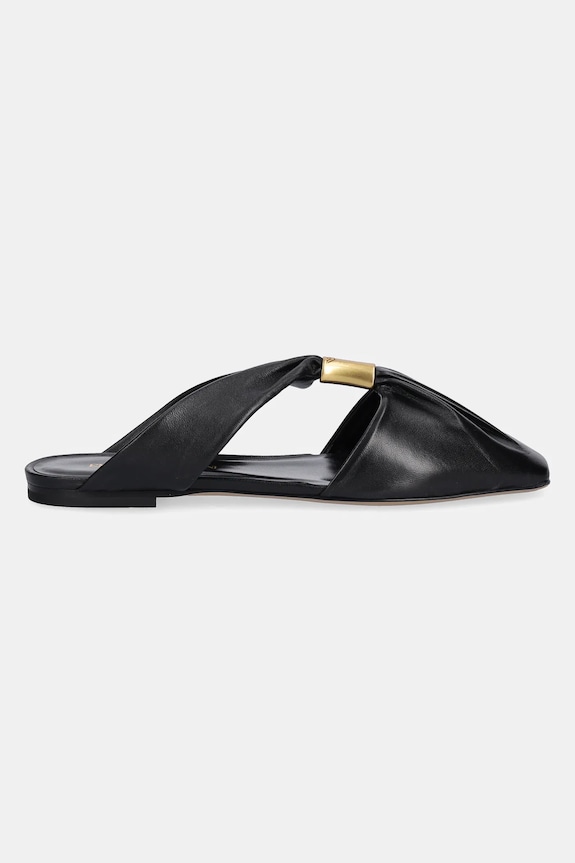 Кожаные шлепанцы Emporio Armani X3R036.XF271.00002 чёрный SS25