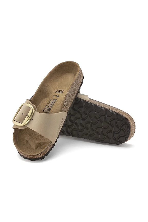 Nubukové pantofle Birkenstock Madrid Big Buckle 1024140