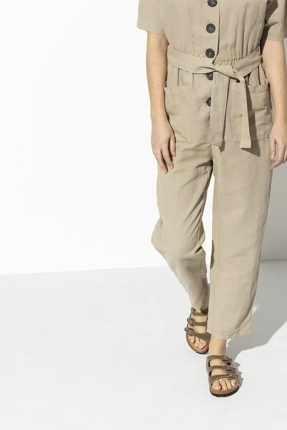 Birkenstock klapki skórzane Florida SFB 1011432.Tabacco