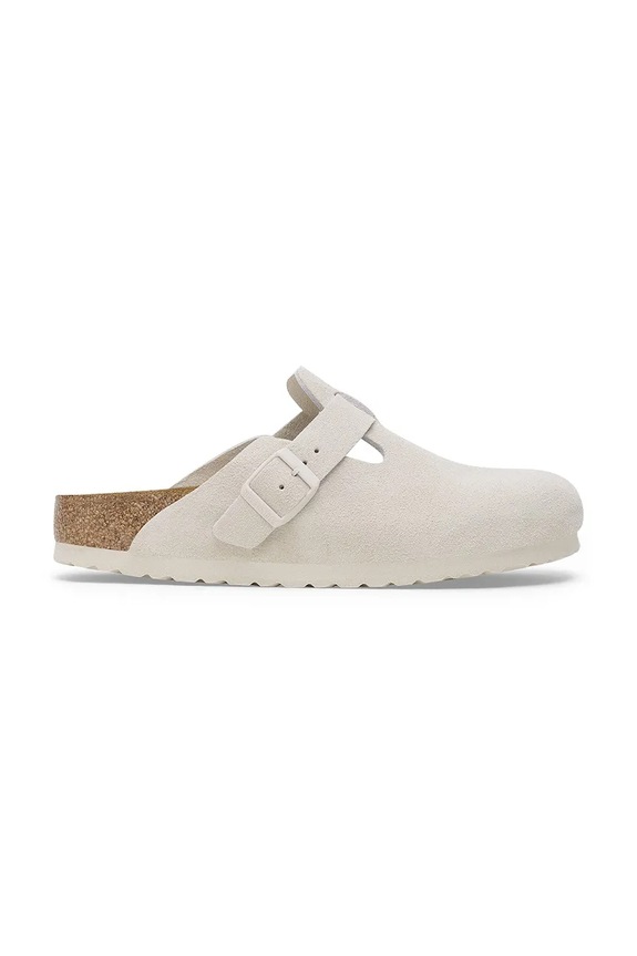 Шльопанці Birkenstock Boston SFB без підборів білий 1027693