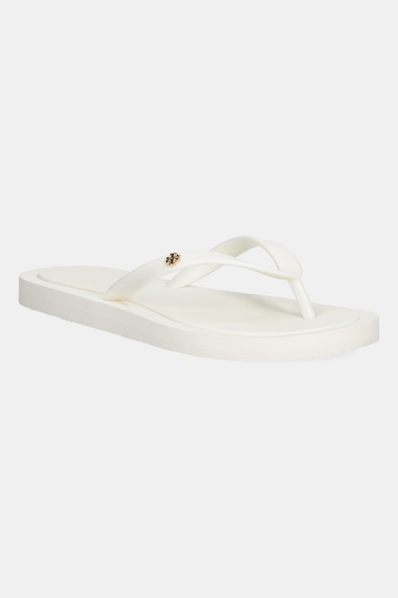 Σαγιονάρες Tory Burch Kira φλατ λευκό 162307.100