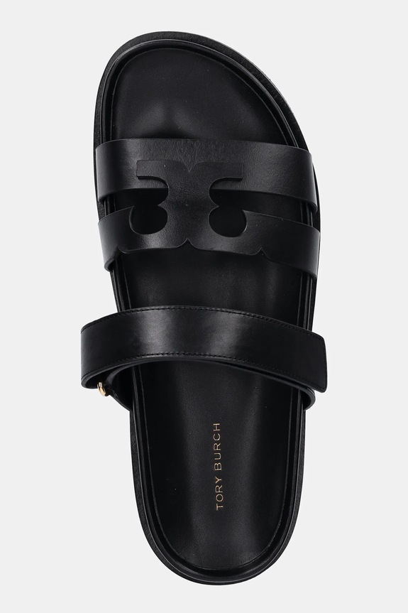 Tory Burch bőr papucs Ines Sport fekete 161636.006
