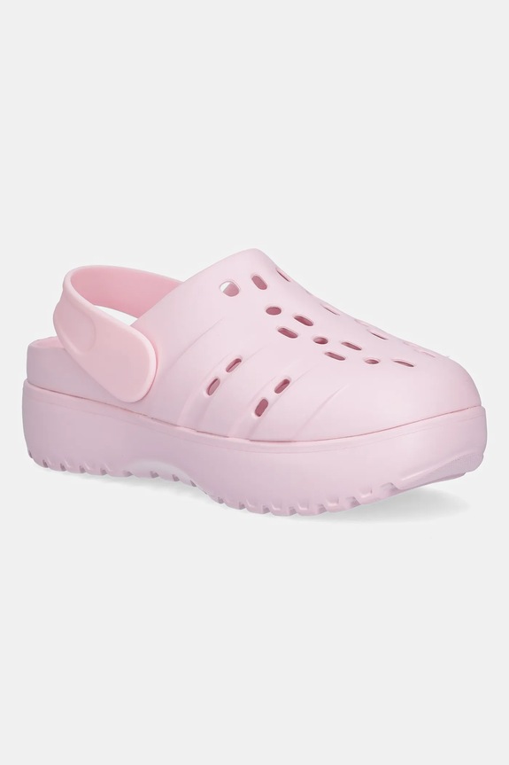 Natikači adidas Adilette Clog Platform Sintetični roza JR2626