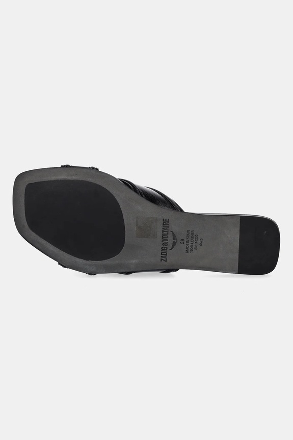 ZADIG&VOLTAIRE klapki skórzane Azora SWCT02012 czarny