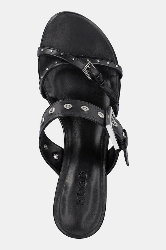HUGO slapi de piele Katniss negru 50542113.001