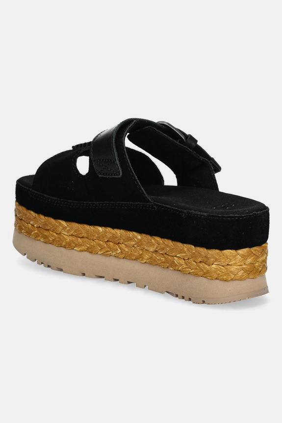 Obuwie UGG klapki zamszowe Aubrey Slide 1167451.BLK czarny