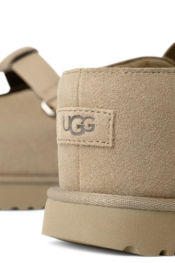 UGG ciabatte slide in camoscio Goldenstar Hi Clog beige 1167550.SAN