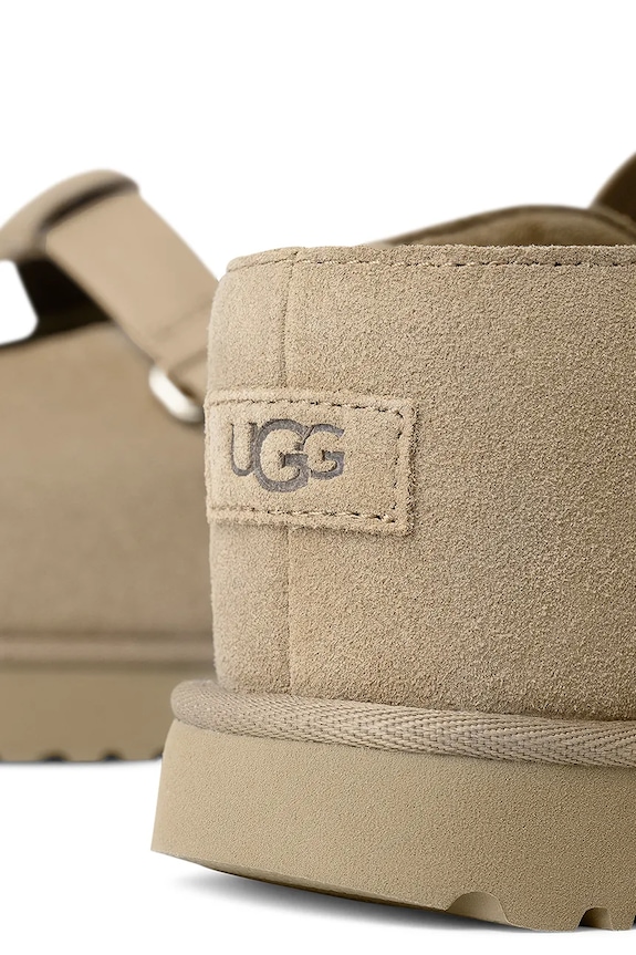 UGG ciabatte slide in camoscio Goldenstar Hi Clog beige 1167550.SAN