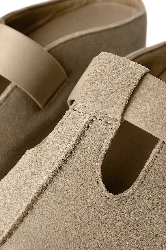 UGG ciabatte slide in camoscio Goldenstar Hi Clog 1167550.SAN beige