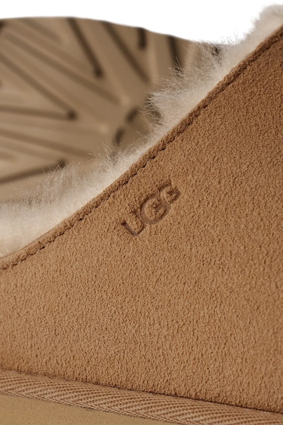 UGG klapki zamszowe Greenport Slide brązowy 1167610.CHE