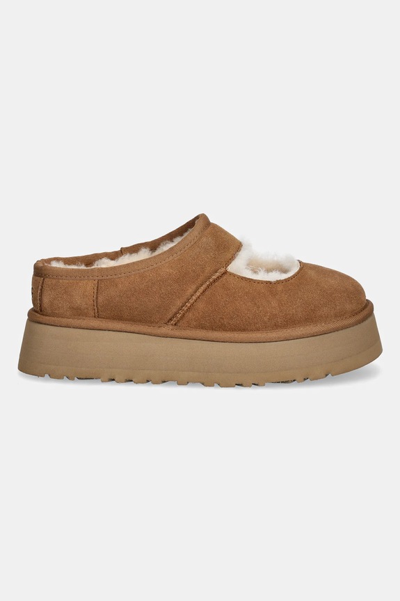 Kućne papuče od brušene kože UGG Bea Mary Jane 1167612.CHE smeđa SS25