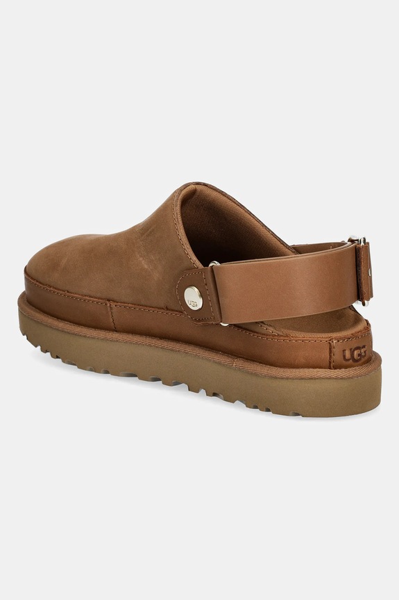 Obuća Natikače od nubuk kože UGG Goldenstar Villa Clog 1169590.CHE smeđa