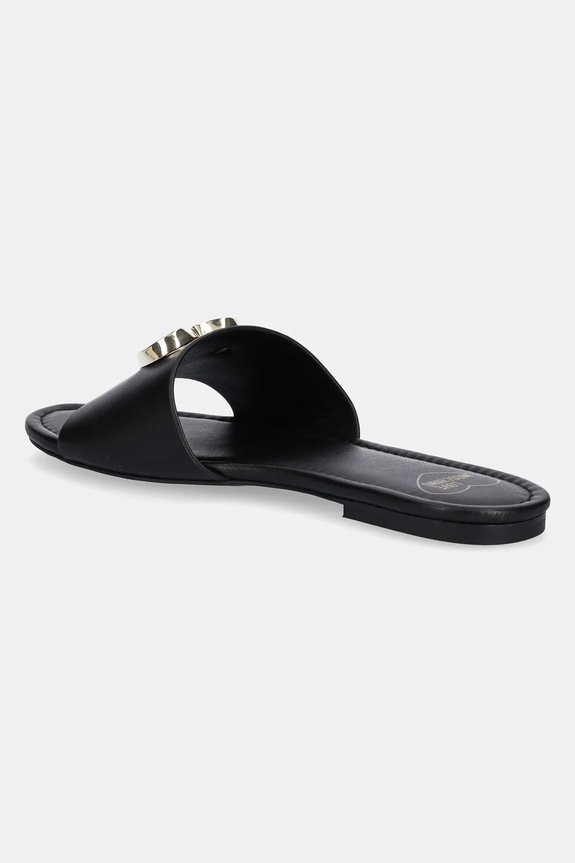 Obuwie Love Moschino klapki skórzane JA28161G0MIA0000 czarny