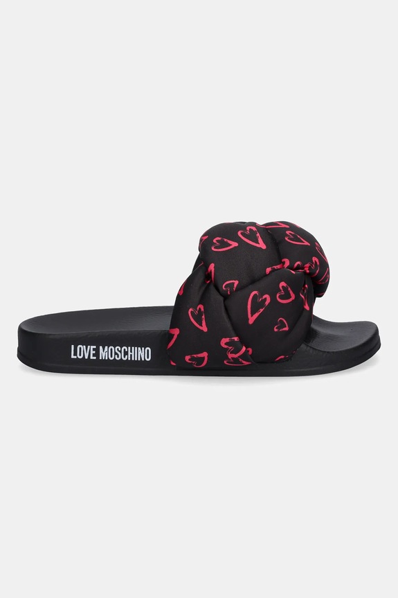 Love Moschino papucs JA28312G0MIW100C fekete SS25