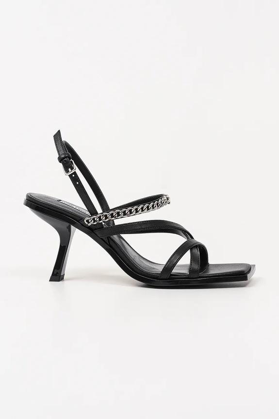 Δερμάτινα πέδιλα Karl Lagerfeld KARMEL στιλέτο μαύρο KL33625.000