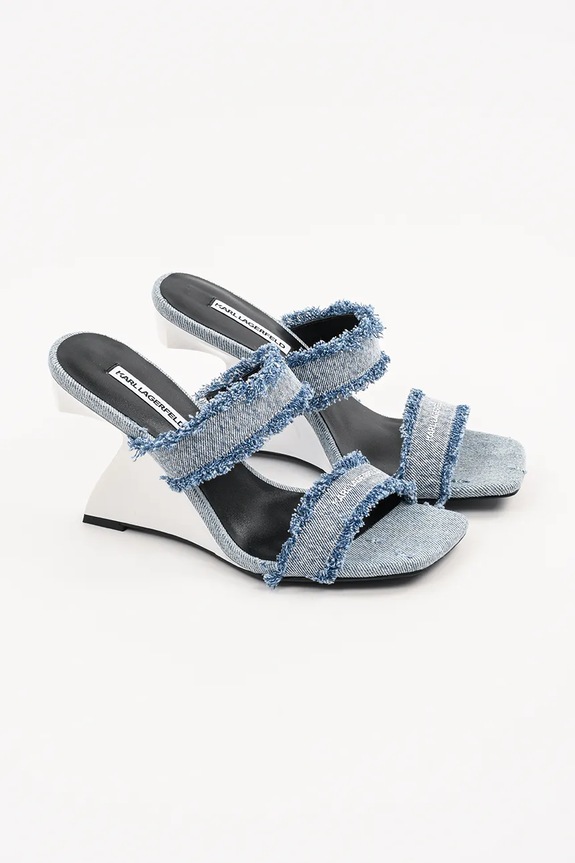 Karl Lagerfeld papucs WAVERLY KL34611D.DLB kék SS25