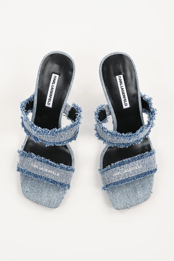 Karl Lagerfeld papucs WAVERLY kék KL34611D.DLB