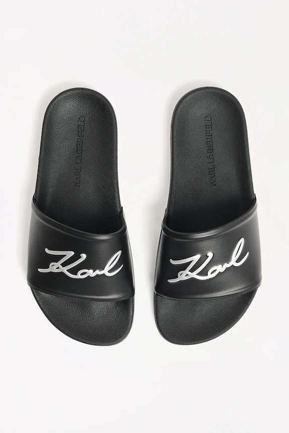 Παντόφλες Karl Lagerfeld KONDO 2.0 μαύρο KL80910.V00