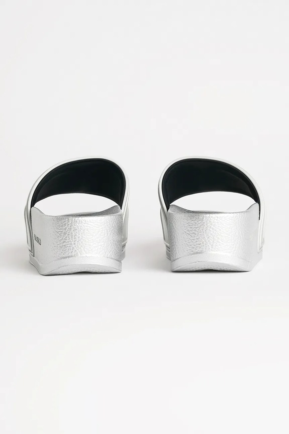 Boty Pantofle Karl Lagerfeld KONDO MAXI KL80819M.VSL stříbrná