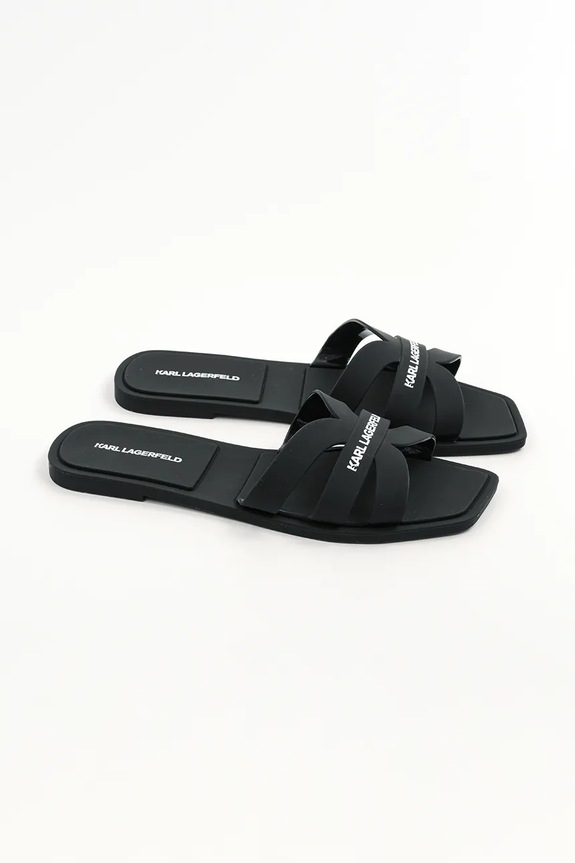Karl Lagerfeld klapki JELLY IV KL80025.V00 czarny SS26