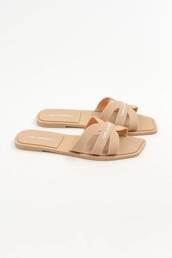 Karl Lagerfeld klapki JELLY IV KL80025.VT8 beżowy SS25
