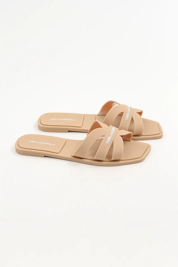Karl Lagerfeld klapki JELLY IV KL80025.VT8 beżowy SS25