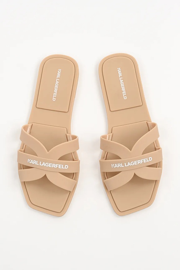 Karl Lagerfeld klapki JELLY IV beżowy KL80025.VT8