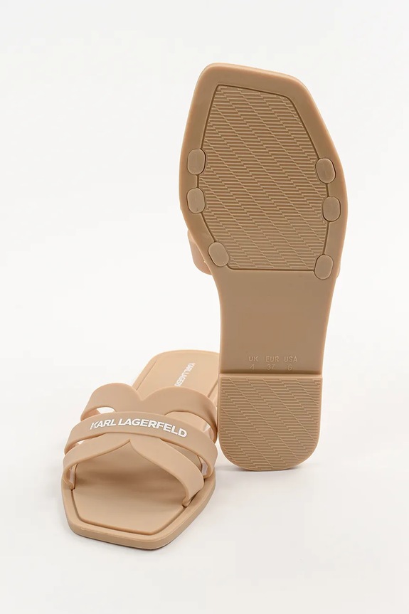 Karl Lagerfeld klapki JELLY IV KL80025.VT8 beżowy