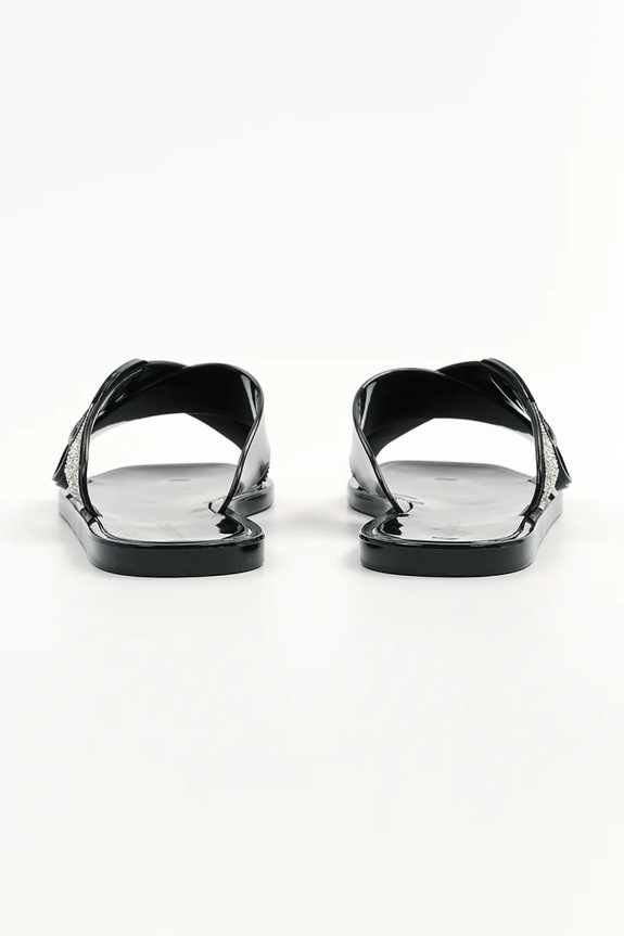 Scarpe Karl Lagerfeld ciabatte slide JELLY III KL80004S.V0S nero