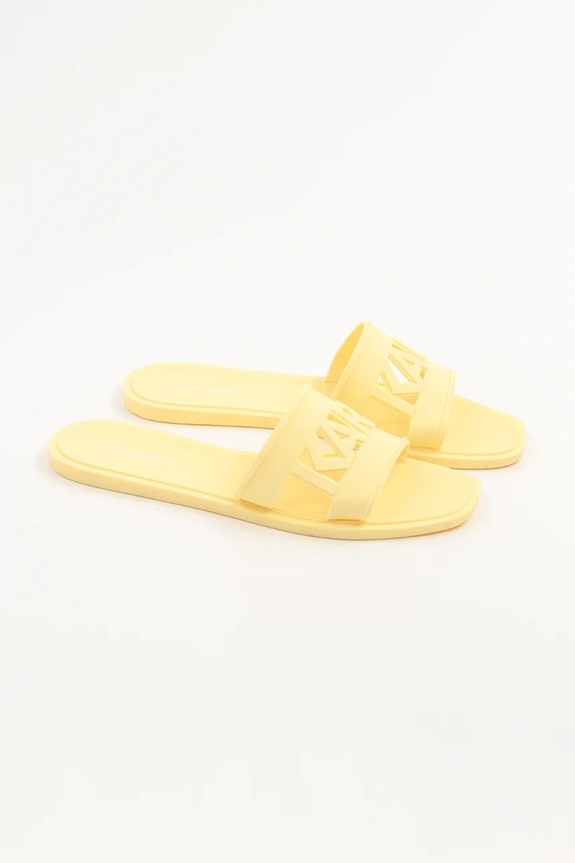 Karl Lagerfeld papucs JELLY KL80005T.VEE sárga SS25