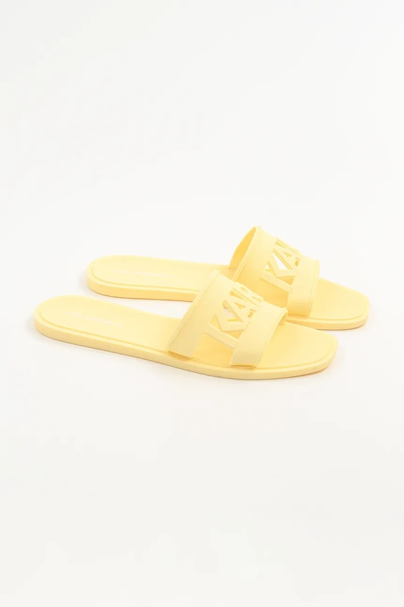 Karl Lagerfeld papucs JELLY KL80005T.VEE sárga SS25
