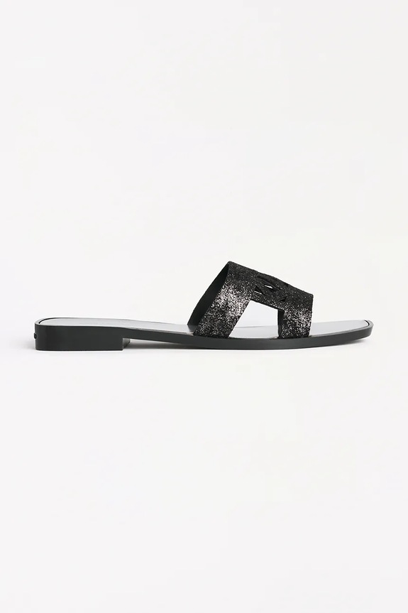 Замшевые шлепанцы Karl Lagerfeld SKOOT II венский чёрный KL80402.5S0